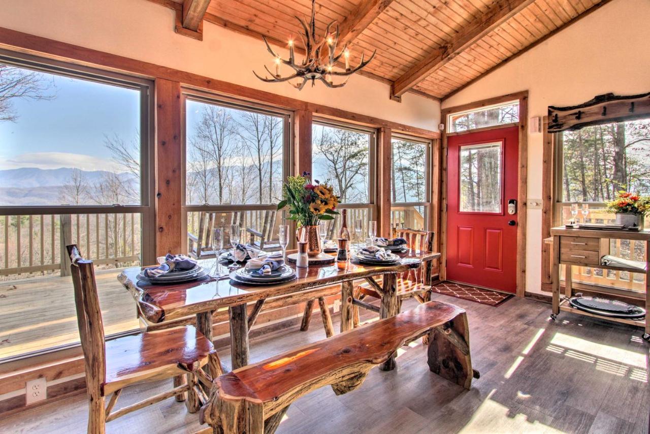 Panoramic-View Gatlinburg Cabin With Private Hot Tub Экстерьер фото
